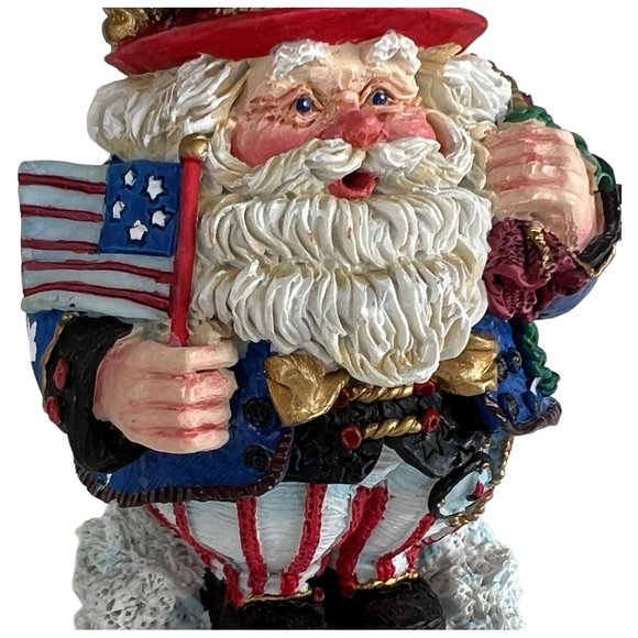 1994 Crinkle Claus American Santa Figurine Christmas Possible Dream Uncle Sam - Picture 3 of 8